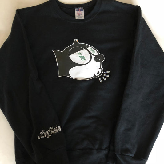 BLACK LUCAIN SWEATSHIRT